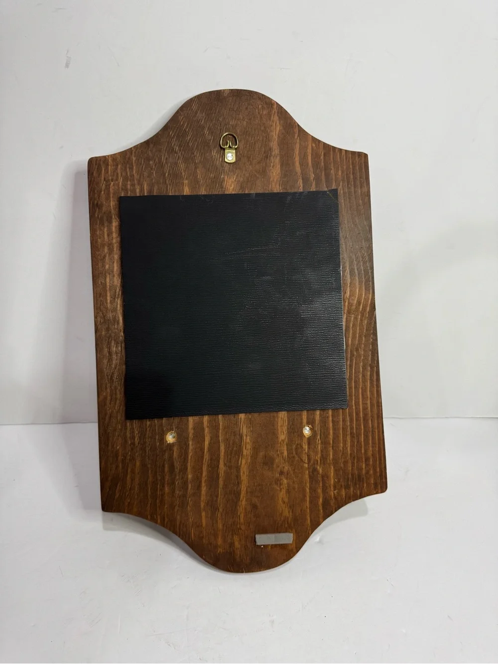 Vintage Carved Wood Wall Mirror with Display Shelf
